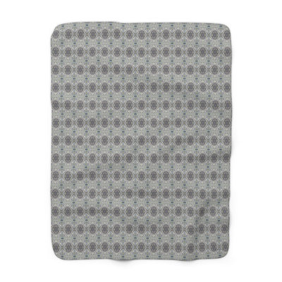 Sherpa Fleece Throw - Flutes pattern