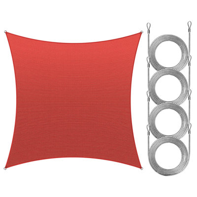 Royal Shade Rectangle Waterproof Shade Sail With Rope