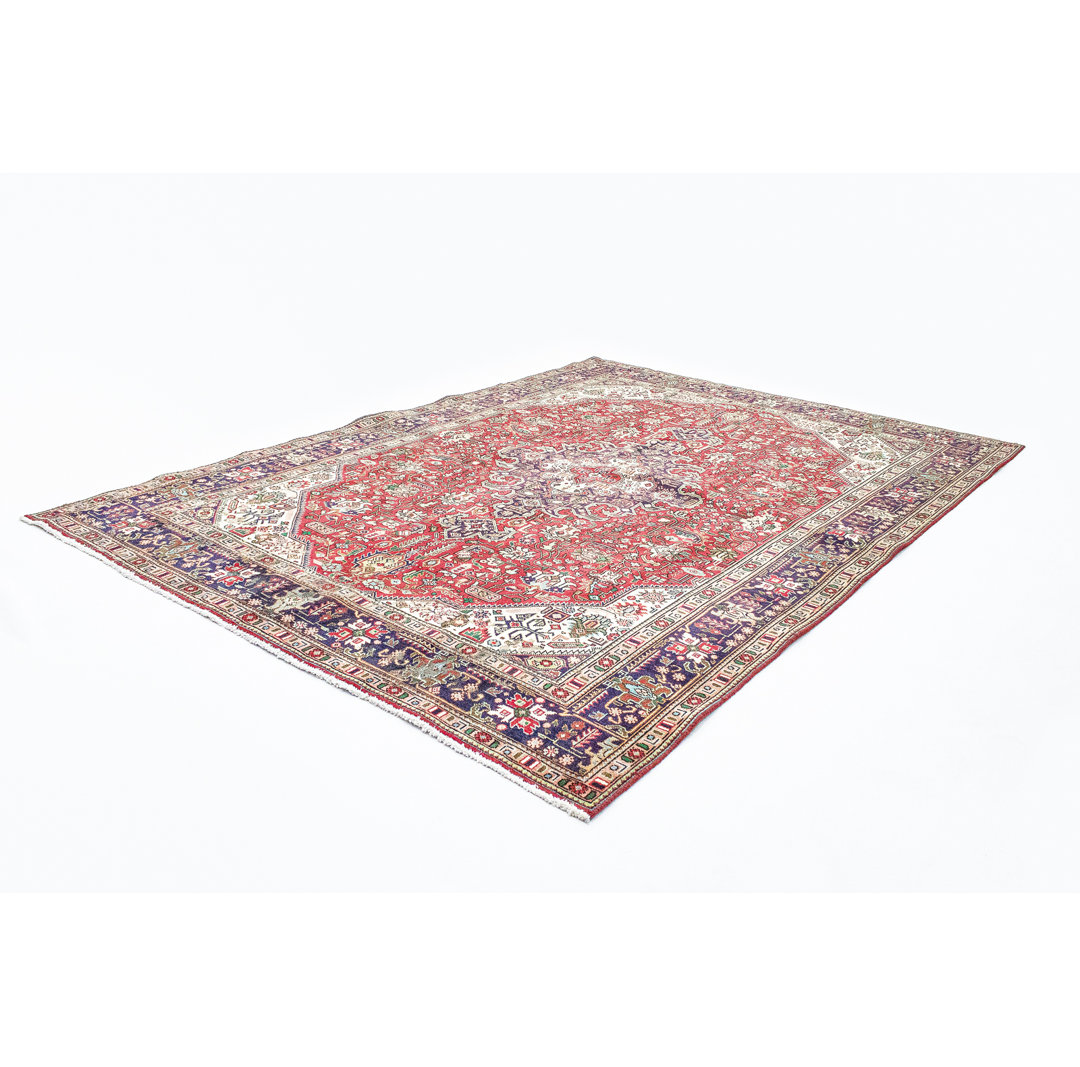Hand Knotted Wool Red Indoor/Outdoor Rug