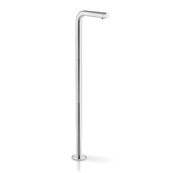 Acquaco Linki Puro Single-Hole Single Handle Freestanding Lavatory Faucet with 7-1/2'' Spout Reach, Satin Black PVD