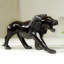 Lion Prowl Ebony Wood Sculpture