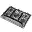 30 in. Gas Cooktop in Stainless Steel with 5 Burners