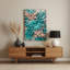 Abstract Florals 8 Grey Metal Wall Art-666600