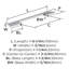 Poignée d'angle d'angle 3-3 / 4 po (96 mm) chrome poli centre à centre - paquet de 10-111778258-111778262