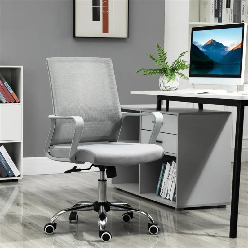 Brock Polyester Blend Office Chair, Grey