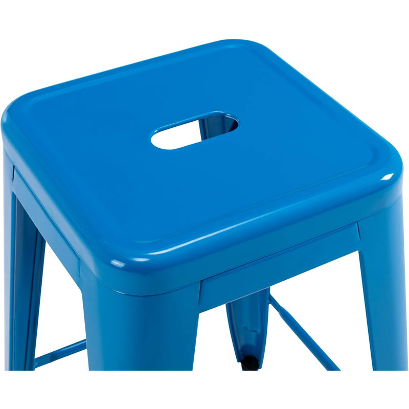 Tabouret de bar 24 po Kohki, Bleu, Set of 4