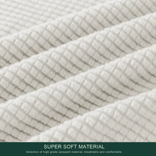 Red Barrel Studio® Textured Grid Stretchy Washable Box Cushion Futon ...