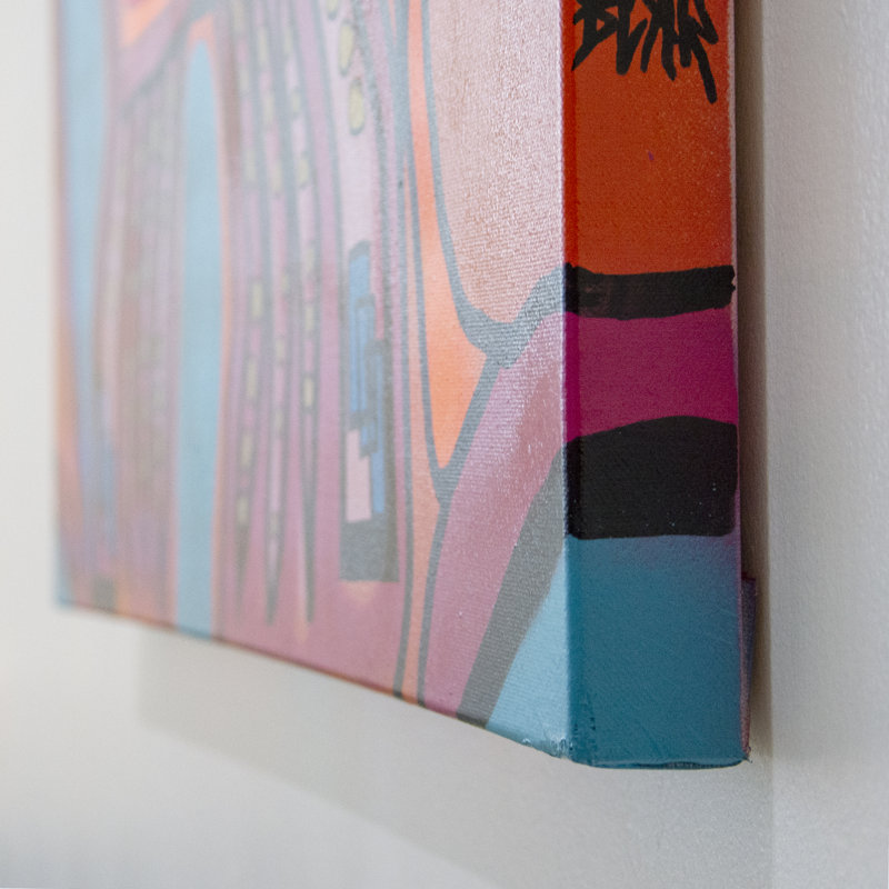 "One of a Kind Art Sans titre IV" par, peinture sur toile tendue