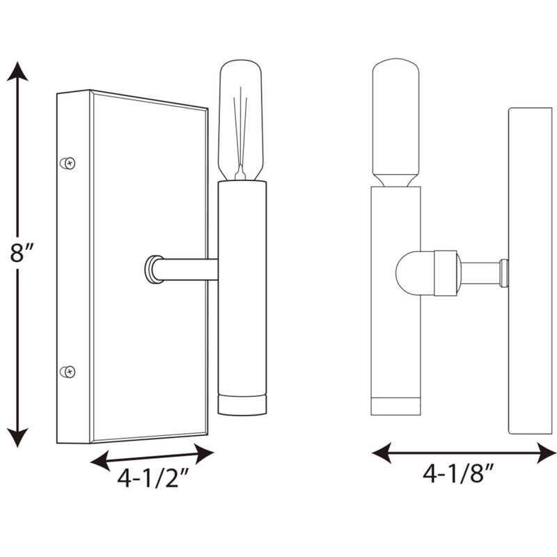 Manasi Dimmable Bath Sconce, Polished Nickel