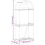 Porte-bûches en acier galvanisé 31,5 po x 17,7 po x 74,8 po-2003578177