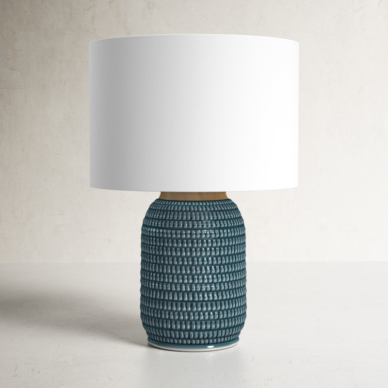 Alleyton Ceramic Table Lamp, Blue
