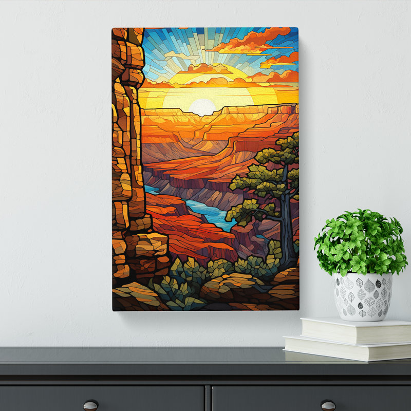 Grand Canyon Nouveau No.2 - Print, 76cm H x 50cm W x 3cm D