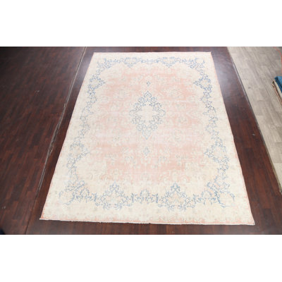 Tapis traditionnel délavé discret 10 x 13