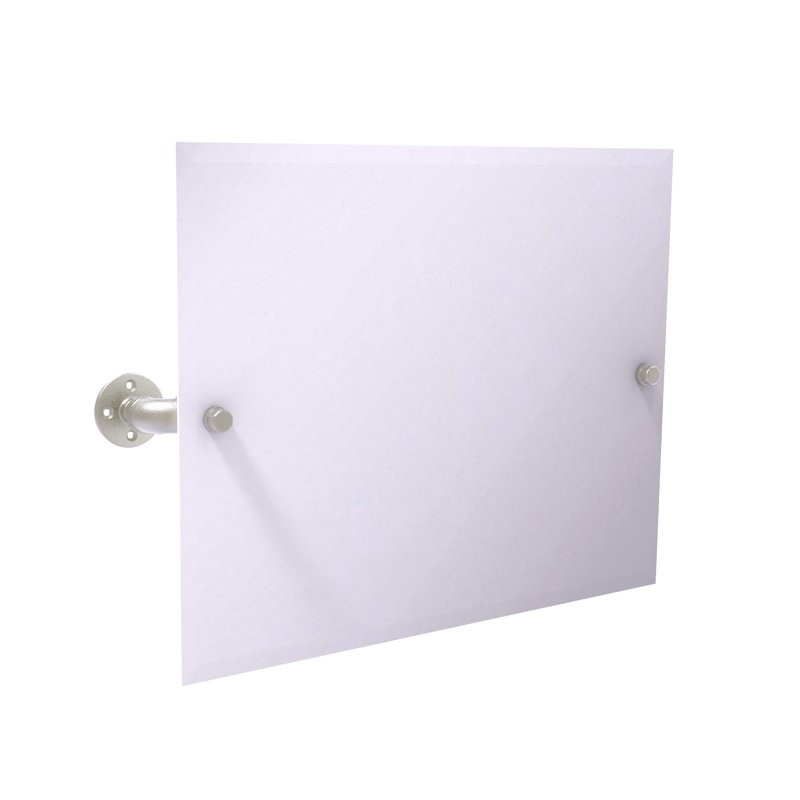 Miroir de salle de bain Bayer, Nickel satiné, 26 po x 24,5 po