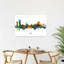 Colorful Bonn Skyline Abstract Contemporary Architecture City Wall Art Print by Michael Tompsett - 1 Piece Wrapped Canvas Wall Art-744731828