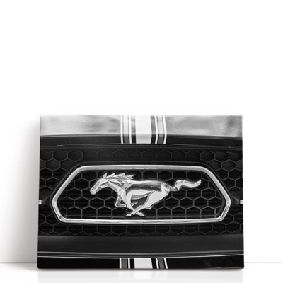 Ford Mustang Car Logo - Canvas Print Wall Art