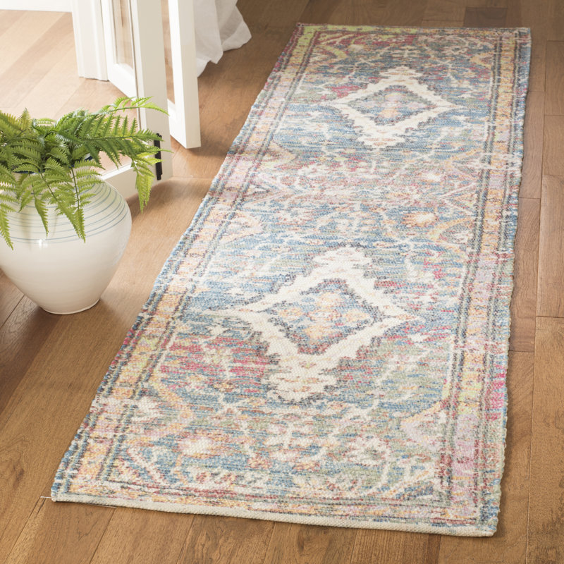 Tapis de performance géométrique tissé à la main Amanda, Tapis de couloir 2 pi 3 po x 8 pi