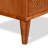 Ingraham 23.6" W Mid-Century Modern Solid Wood Cane 2-Drawer Nightstand & Open Shelf-296259605