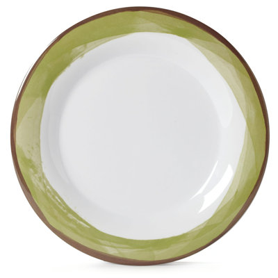  Assiette plate en mélamine 10,5 po, ensemble de 4