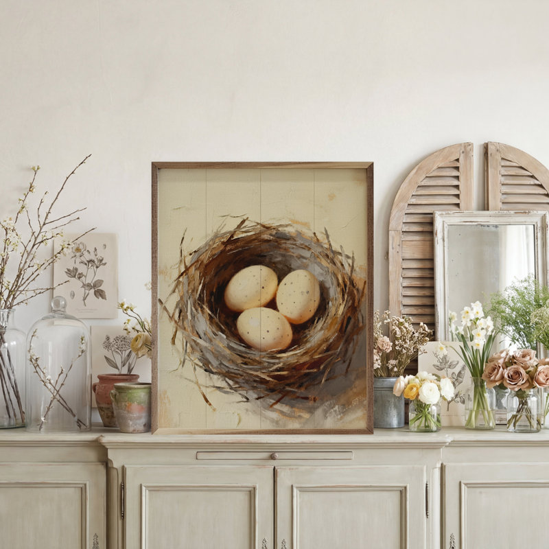 Three Egg Nest, 20" H x 16" W