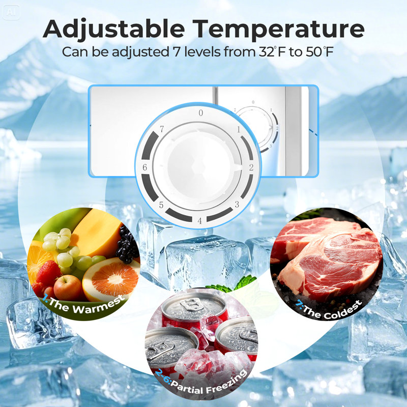Mini réfrigérateur compact Electactic, Blanc