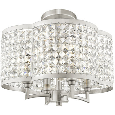 4 - Light Geometric Chandelier