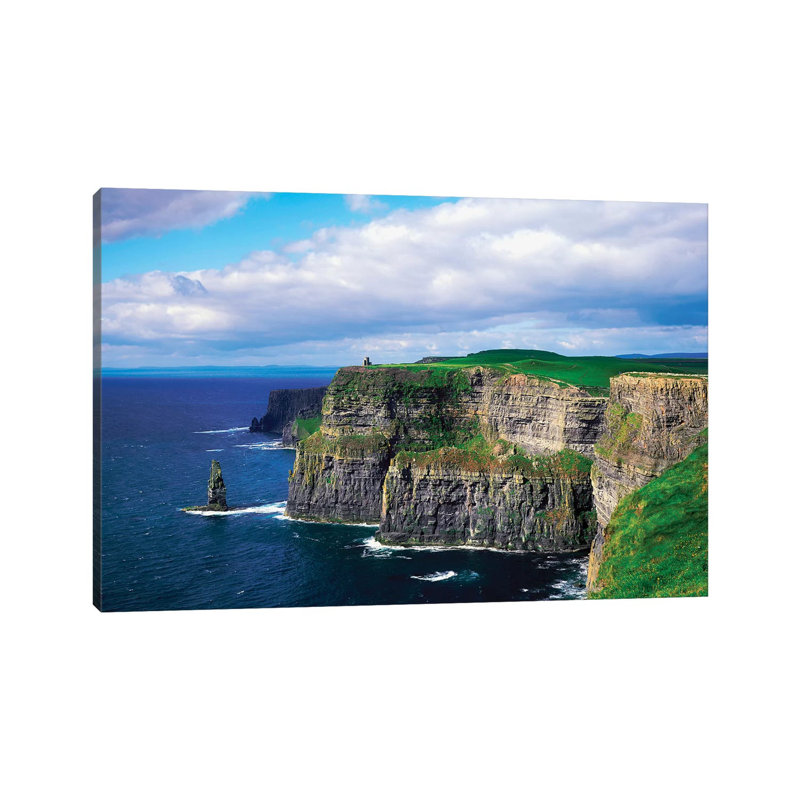 Falaises de Moher, Co Clare, Irlande - Giclée sur toile tendue avec châssis, H 12 po x l 18 po