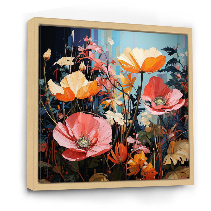 Wild Plants Burst With Fierce Harmony - Décoration murale plantes, Cadre naturel flottant, 16" H x 16" W