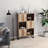 Versatile 50 Inch bookcase with three compartments and three doors Book Case