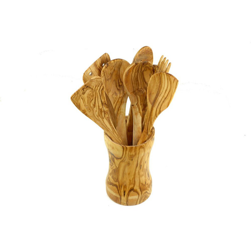 Olivenholz Erleben 10 Utensil Set