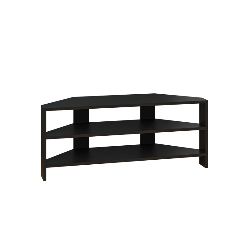 Beene TV Stand for TVs up to 49" Stylish Corner Media Unit, Black