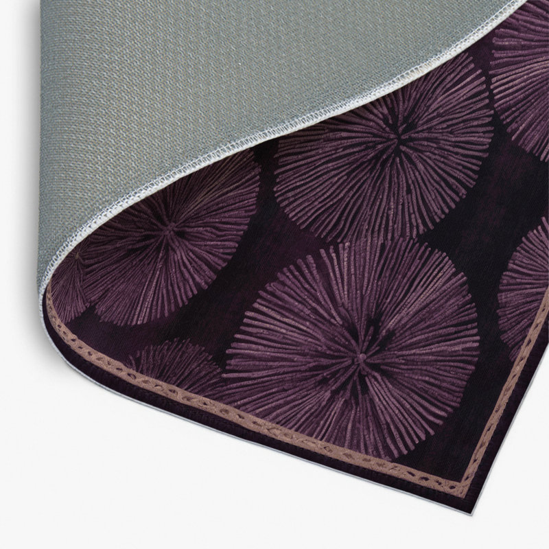 Tapis d'intérieur et d'extérieur mauve Nature, Rectangle 4pi x 6 pi