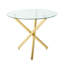Ensemble de salle à manger à piédestal rond 5 pièces avec chaise capitonnée en velours pour salle à manger et salon-1248467096-1246170666-1248467047