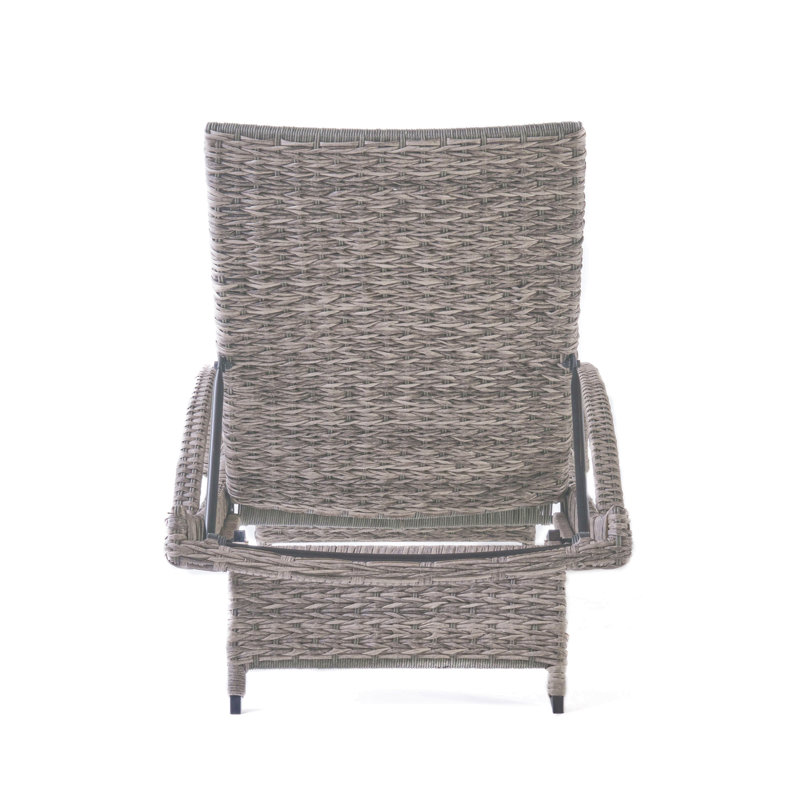 Chaise longue en osier Crete