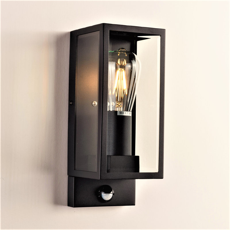 Katelin Black 21.3cm H Outdoor Wall Lantern