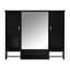 Armoire de rangement murale moderne 35 po x 28 po