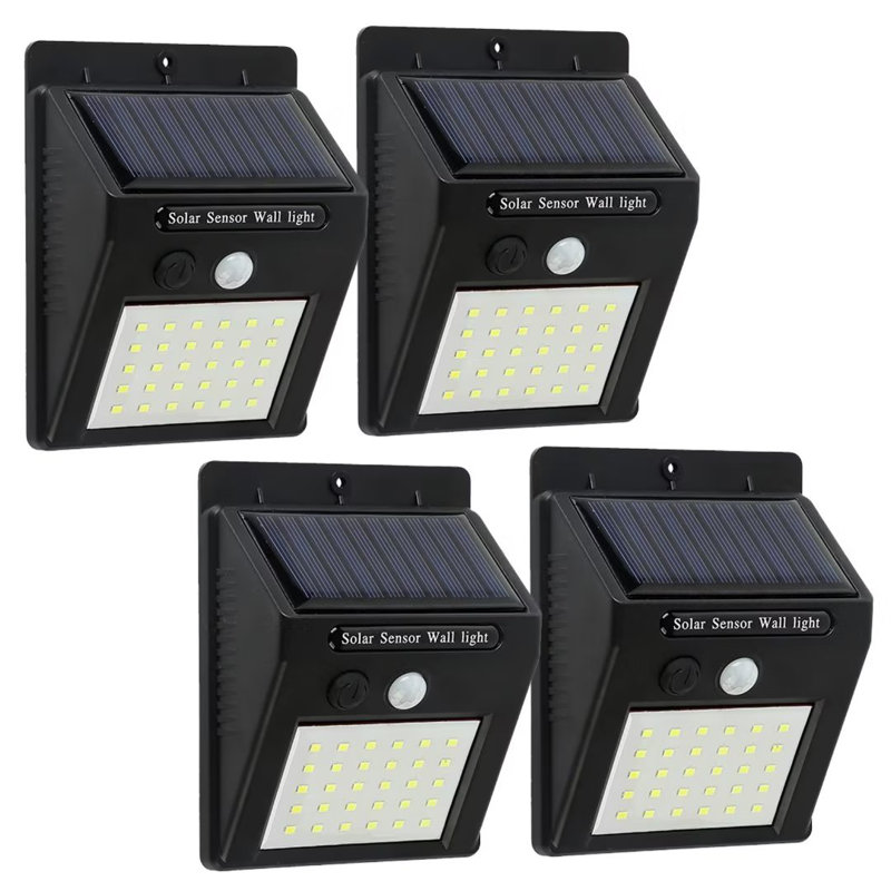 Outdoor 30LED Solar Power Motion Sensor Lights Waterproof Security Flood Light with Motion Sensor
