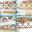 One Plafonnier encastré moderne 2 lumières Hajari de 13 po + abat-jour tambour en métal, finition blanc antique One Allium Way®