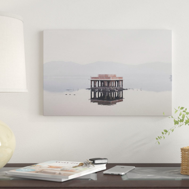 « jal mahal, inde ii » par luke anthony gram, reproduction d’impression sur toile tendue, H 12 po x l 18 po x P 1,5 po