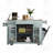 Rolling Kitchen Islands on 5 Wheels with 3 Drawer, 3 Open Side Racks-2073300563