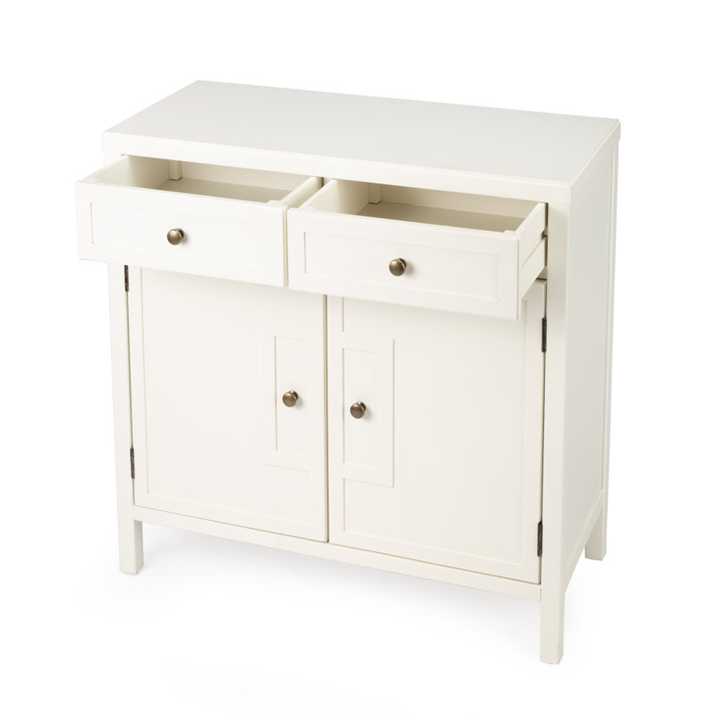 Imperial Console 2 Drawer Accent Cabinet, White