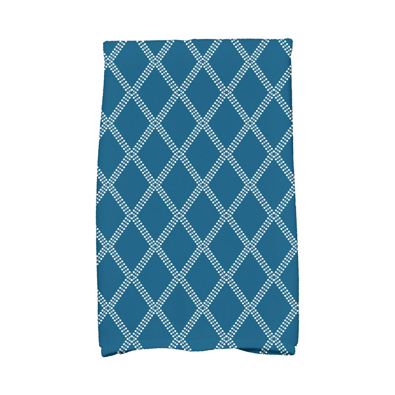 Diamond Hand Towel, Teal