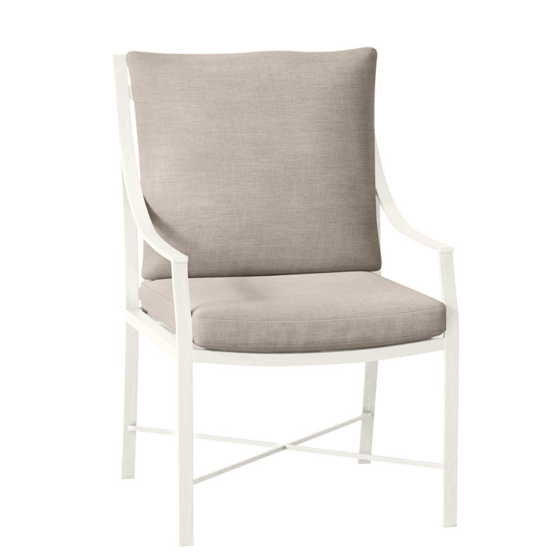 Fauteuil d'extérieur Monaco, Welt, Gris ardoise, Caramel tweed
