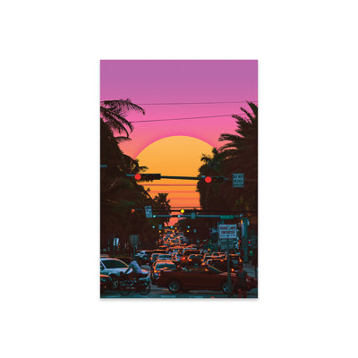 Vaporwave Sunset III par Danner Orozco - photographie sans cadre