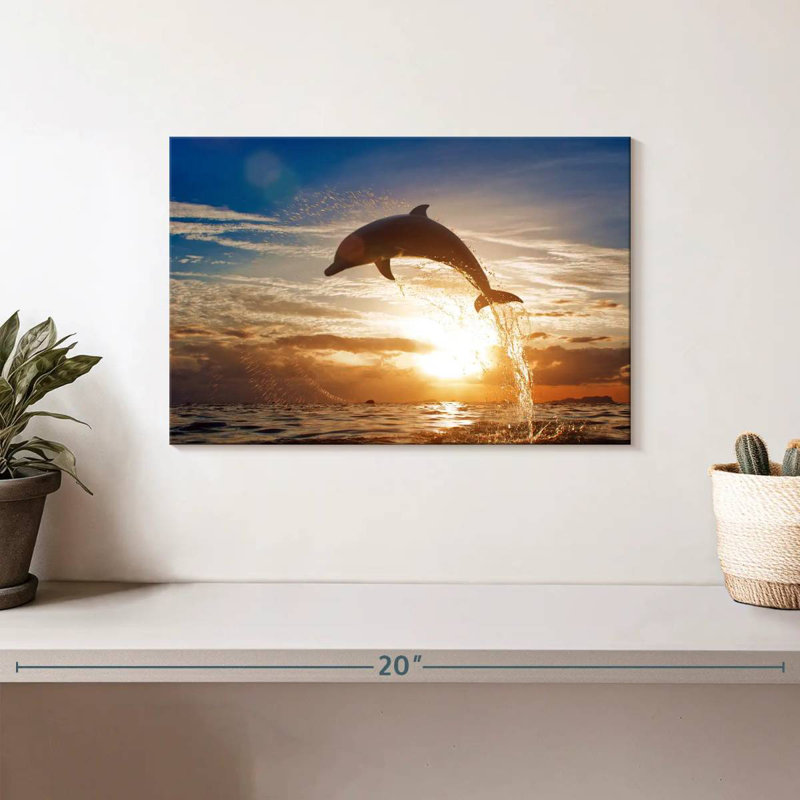 Crowle Jumping Dolphin, 8" H x 12" W