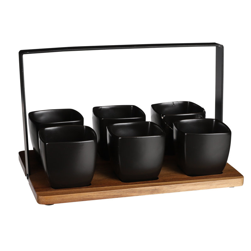 Gracie Oaks Carbaugh Ceramic Divided Serving Dish
