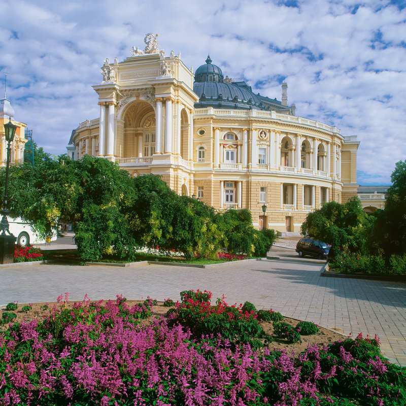 Opera Theatre, Ukraine - Wrapped Canvas Print, 30cm H x 30cm W