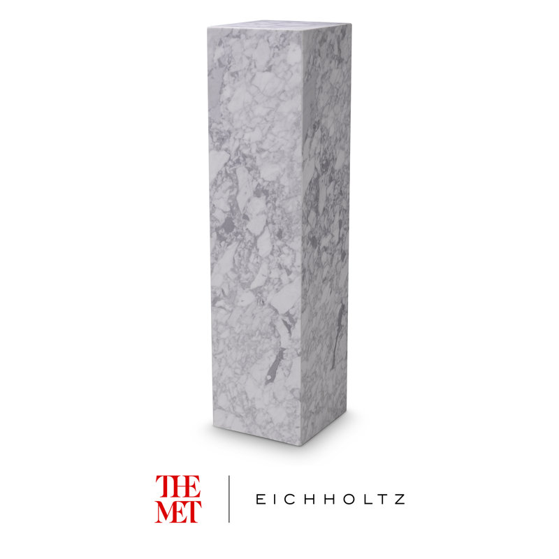 Support pour plante The Met x Eichholtz en blanc / gris, H 47,24 po x l 11,81 po x P 11,81 po