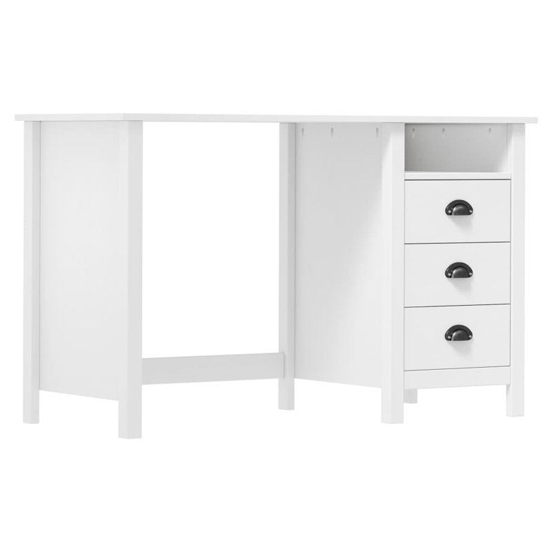 Michaelis Desk Hill With 3 Drawers, White