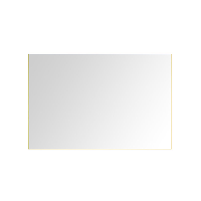 72 po X P 48 po H Miroir de salle de bain à cadre en métal pour mur (miroir inclus seulement)